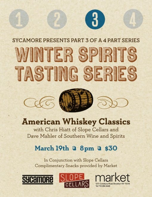 Sip Vintage American Whiskeys at Sycamore on Monday