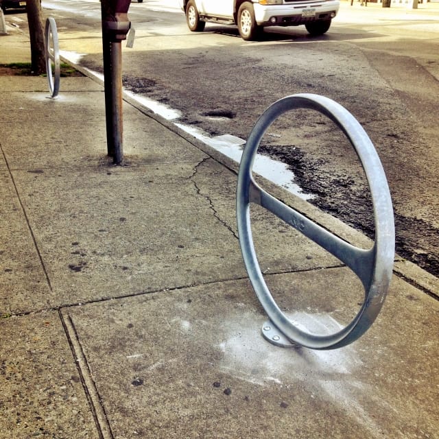 New Bike Racks on Coney Island Ave