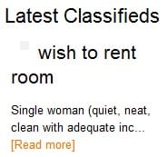 Try Our Classifieds