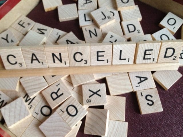 Scrabble Club Canceled