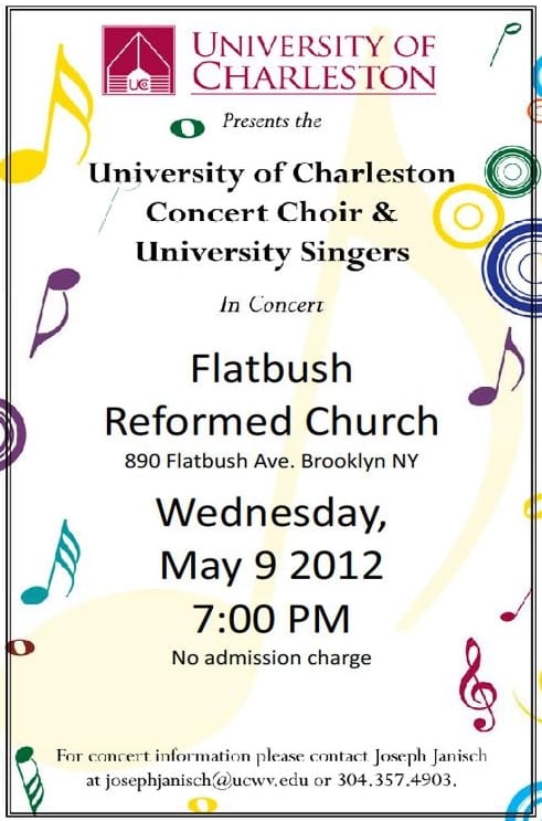 Free Choral Performance at Flatbush Reformed Church