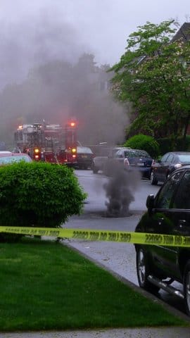 Manhole Fire on Stratford This Morning