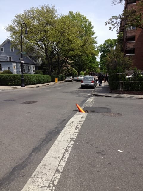 Sinkhole on East 17th