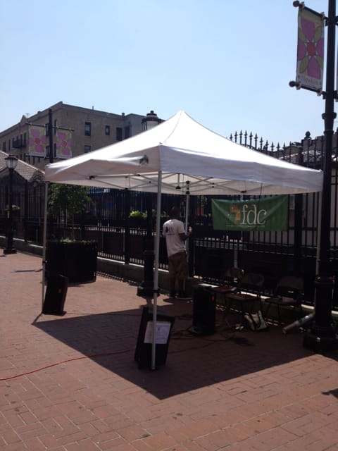 Grab a Guitar and Play It at Newkirk Plaza