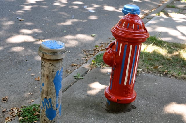 Painted Hydrant on Rugby Road