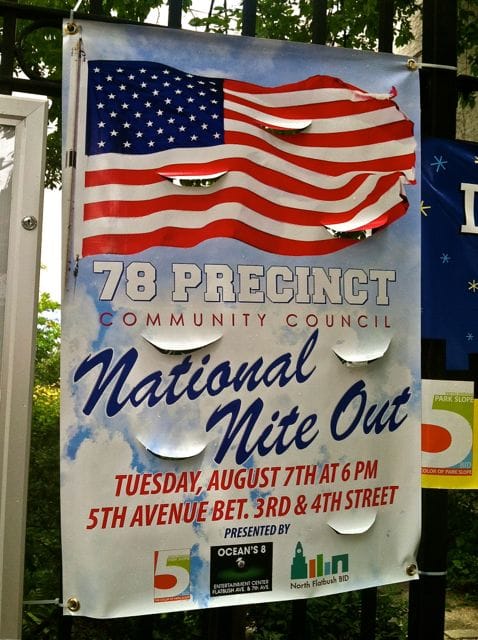 Join the 78th Precinct for the National Night Out Against Crime