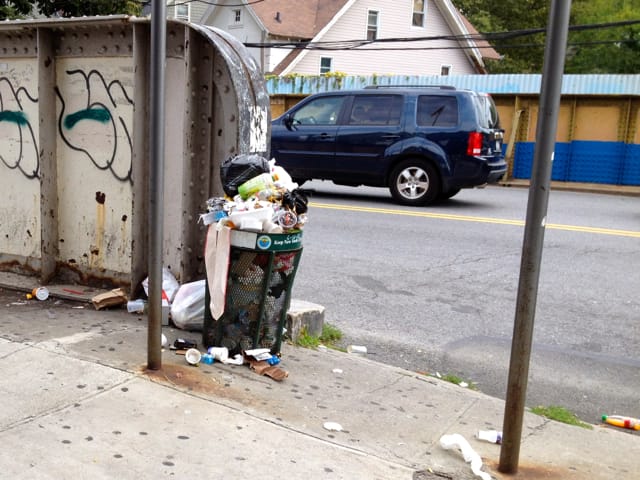 Unwanted Garbage Can Back on Foster