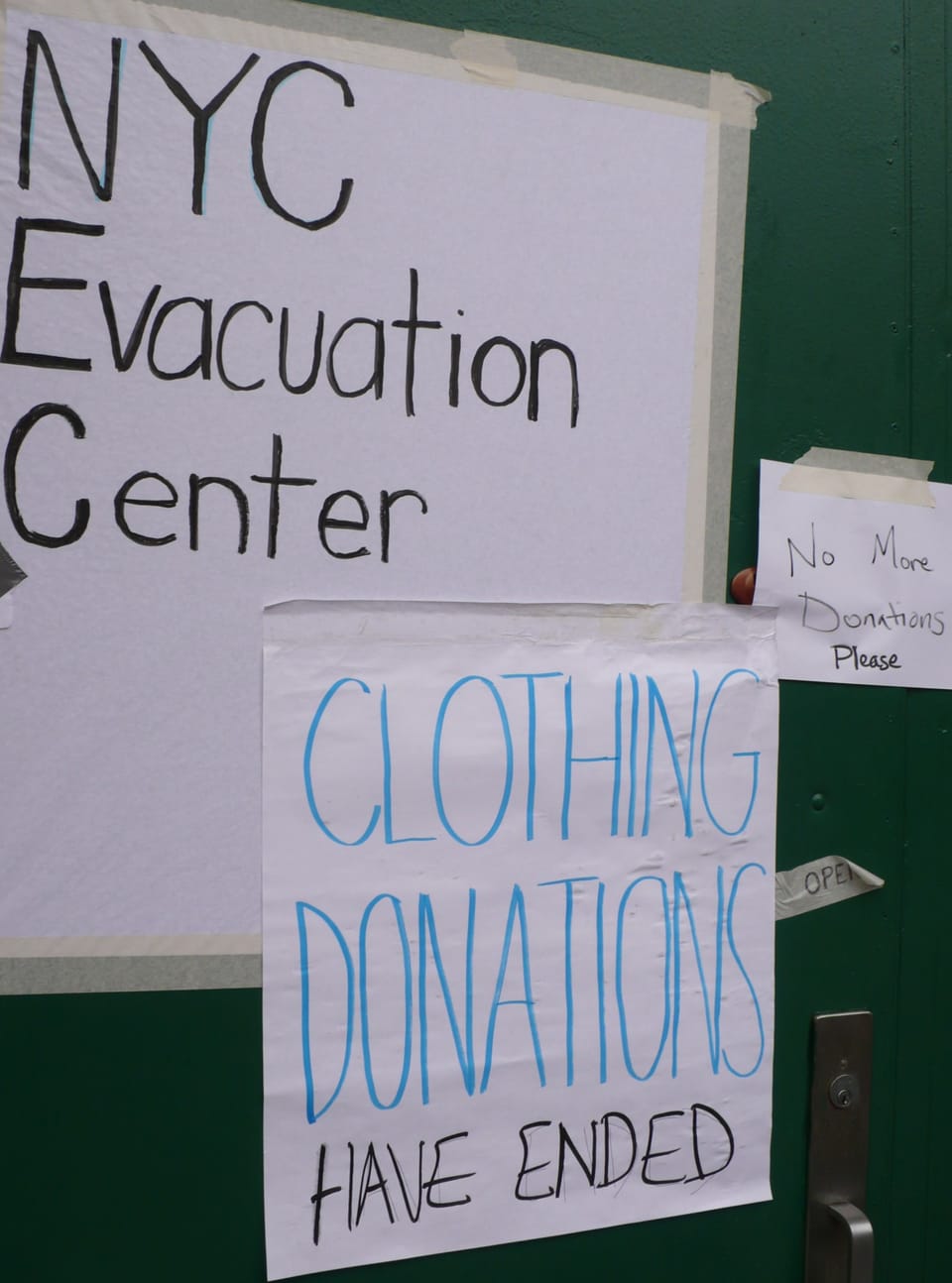 No More Clothing Needed at John Jay, Donations Accepted at Levin’s Office