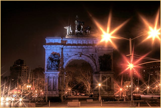 Night at Grand Army Plaza