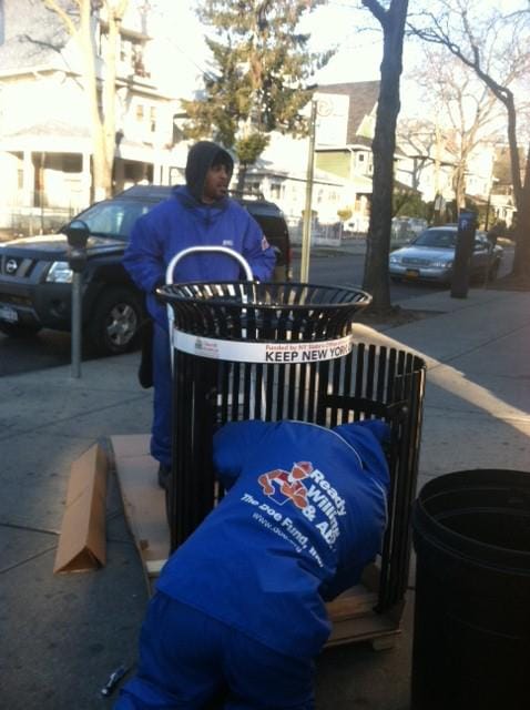 Church Ave Gets New Trash Cans