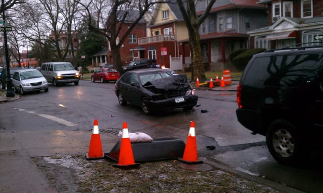 Two-Car Collision on Ditmas at Westminster