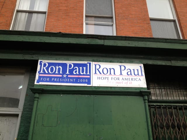 Revisiting the Ron Paul Signs on 4th Avenue