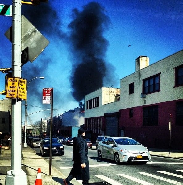 Rooftop Fire Breaks Out On 17th Street On Sunday