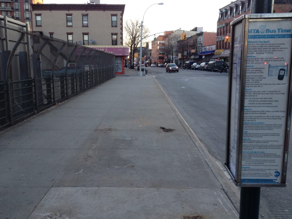 Photo of the Day: Case of the Missing Bus Shelter