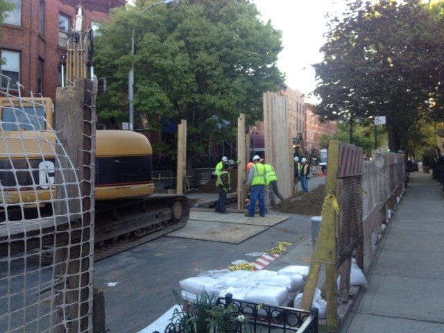 Broken Sewer Pipe Behind 12th Street Hole