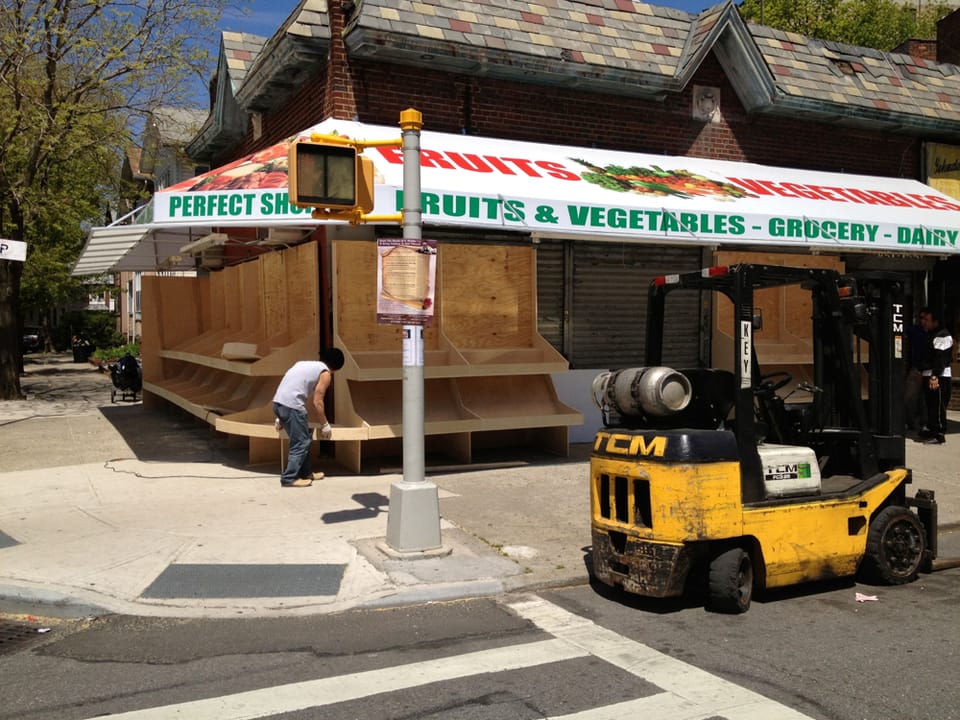 Work On Grocery At 18th Avenue/East 5th Street