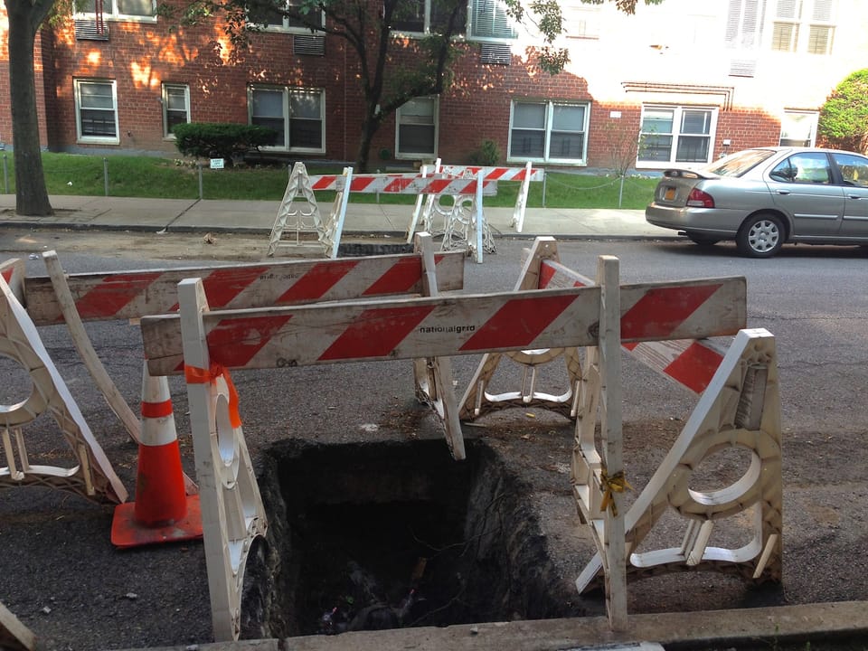 National Grid Leaves Open Street Cuts On Argyle For Nearly Two Months?