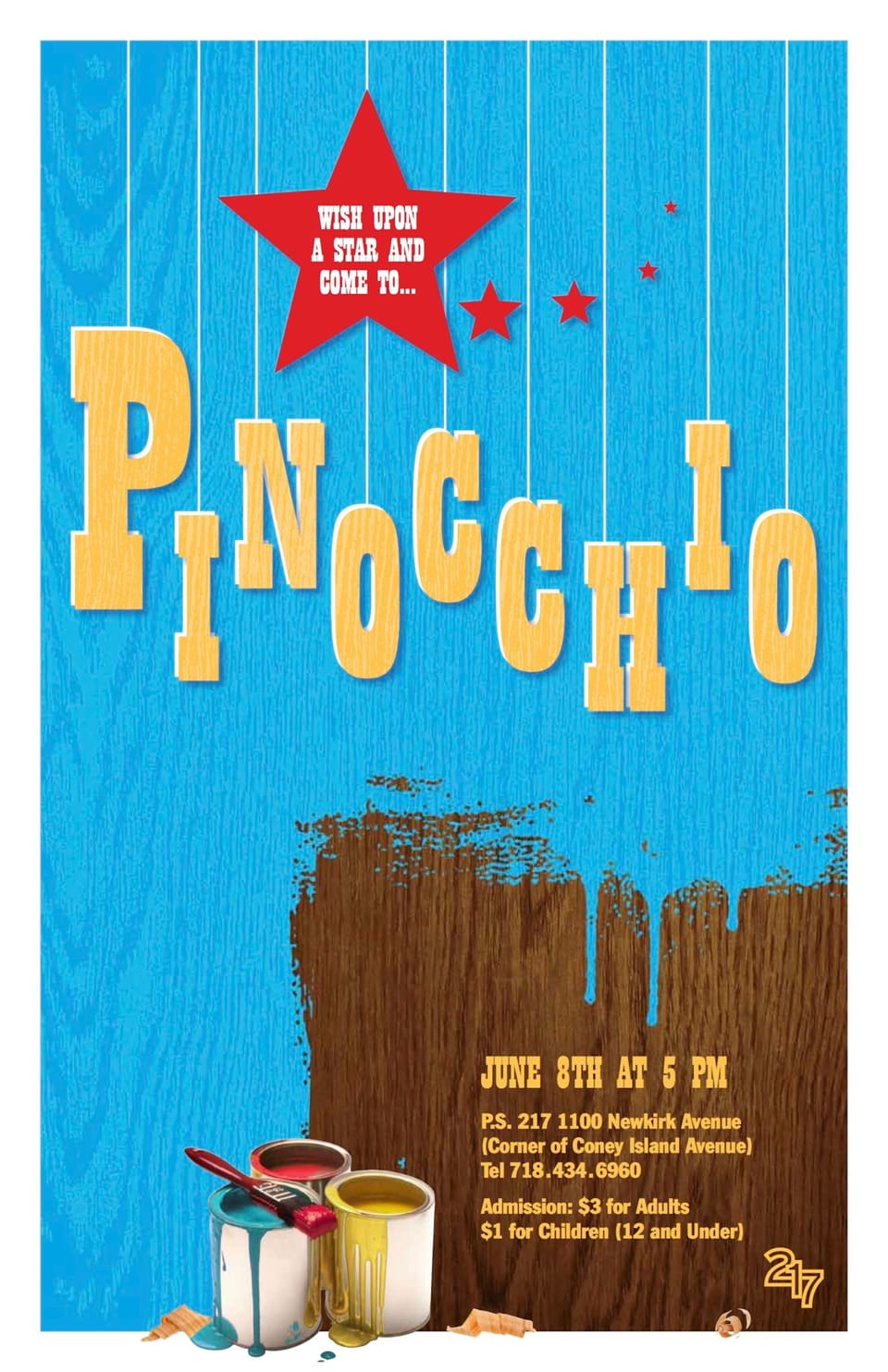 See Pinocchio Performed This Saturday At PS 217