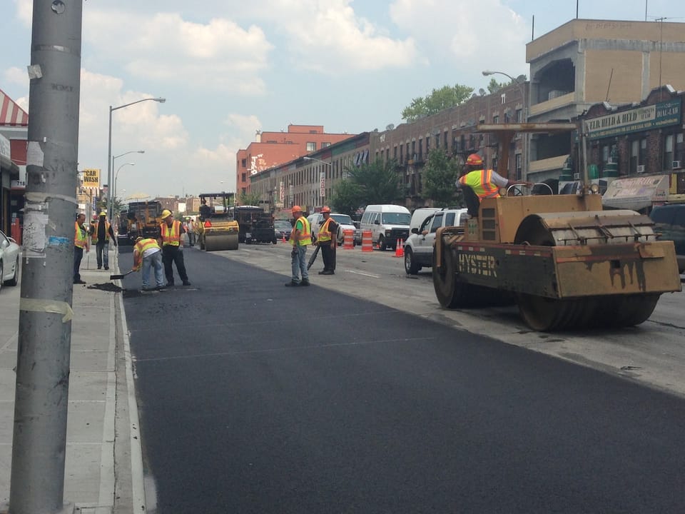 Emergency Repaving Of Southbound Lane Slows Coney Island Avenue Traffic