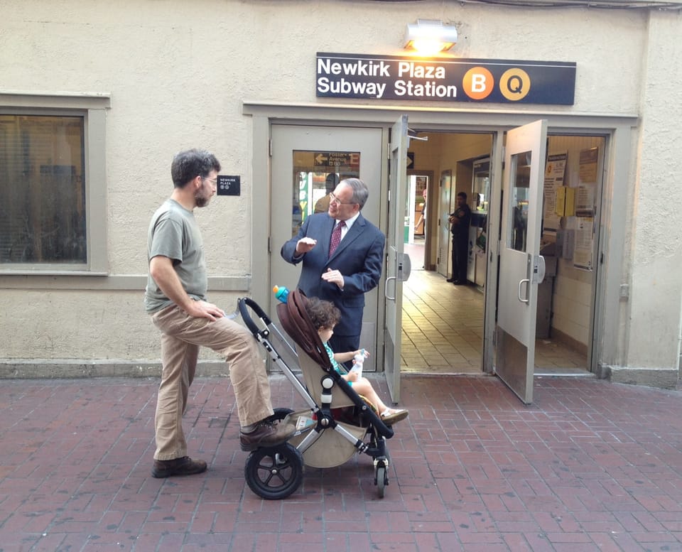 Scott Stringer Visits Newkirk Plaza In Bid For Comptroller