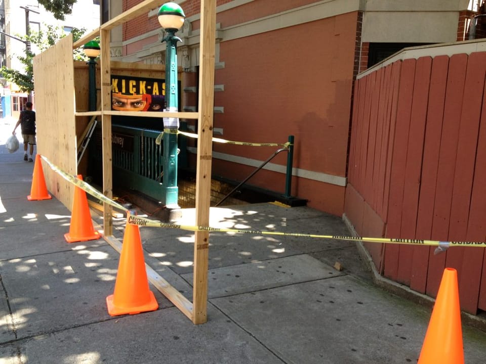 Construction Closes Stairs To Subway At 8th Ave/9th St