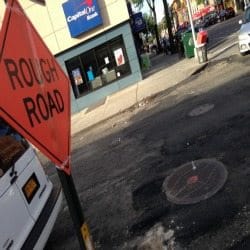 Road Work Leaves 13th Street Looking Rough