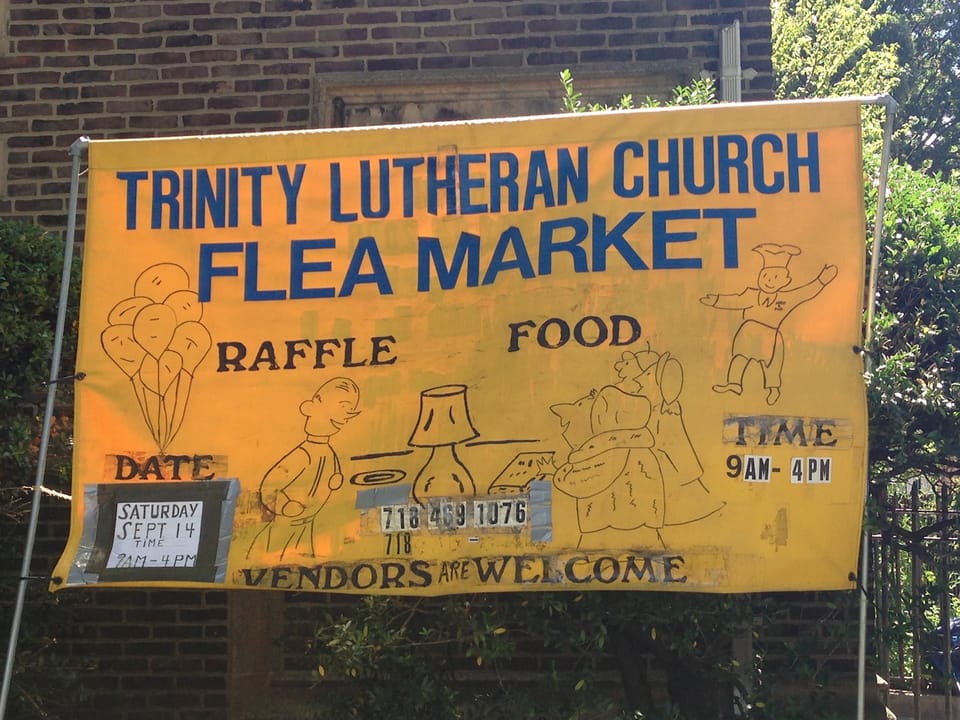 Enjoy Finger Food & Finding That Doodad You Want At The Trinity Evangelical Lutheran Flea Market