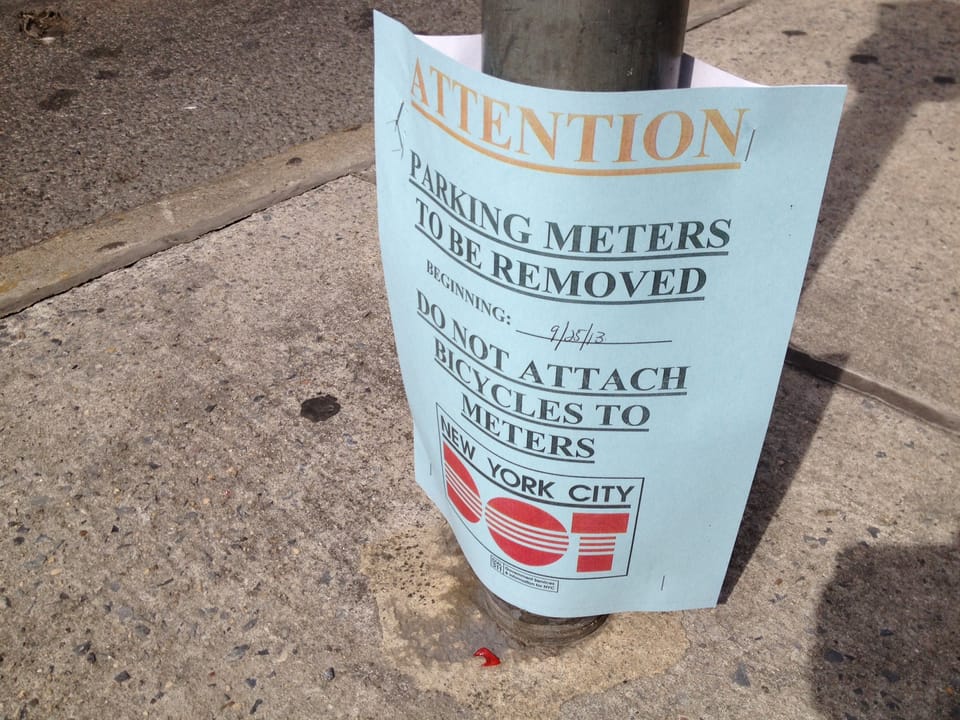 Parking Meters Becoming Bike Racks On 5th Ave