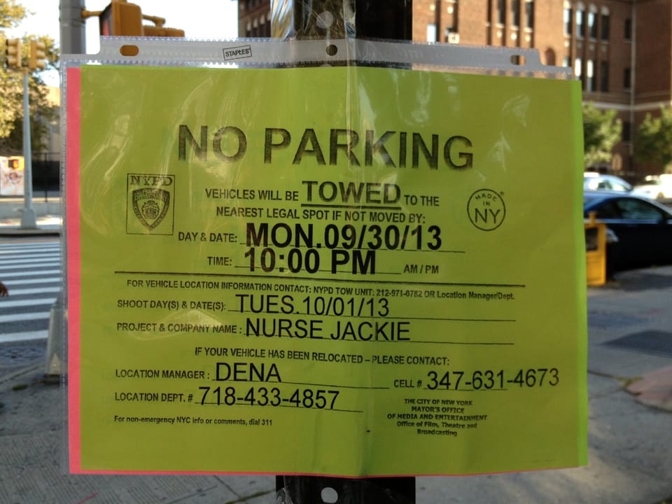 Nurse Jackie Filming In The Area On Tuesday