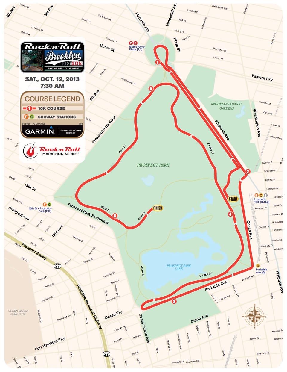 Road Closures For Rock ‘N’ Roll Marathon This Saturday In Prospect Park