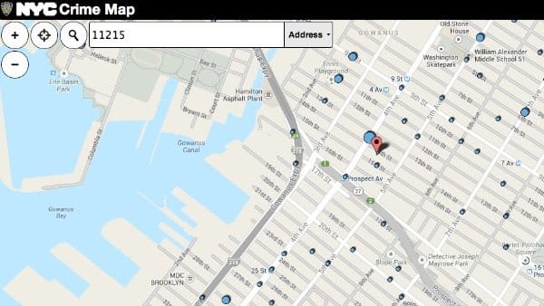 NYPD Map Reveals Where Area Crimes Occur, But Not Much Else