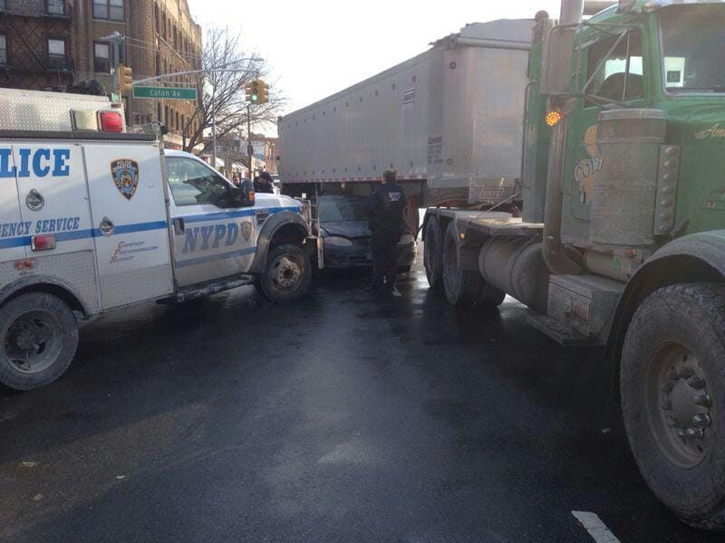 Car Pinned Under Tractor Trailer At Caton & CIA