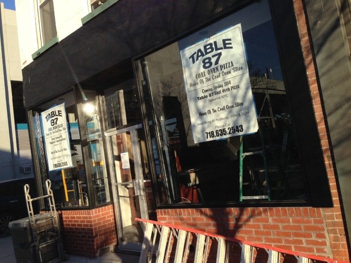 Table 87 Bringing Coal Oven Pizza To 3rd Avenue