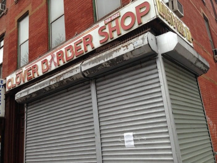 Signs Of Life At 7th Avenue’s Old Clover Barber Shop