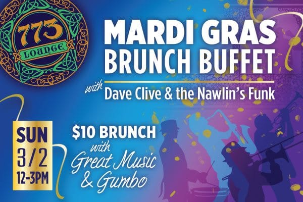 Join 773 Lounge For Music, Gumbo & More At Their Mardi Gras Brunch