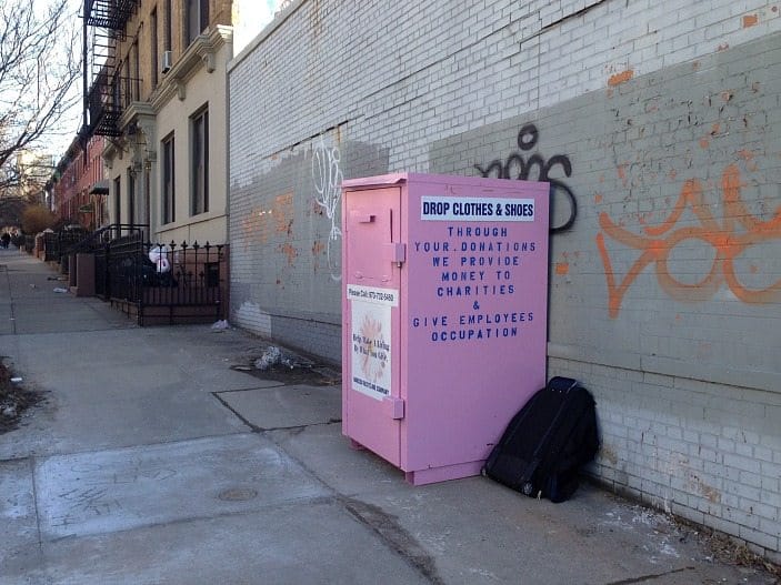 Illegal Donation Bin Returns To 14th Street