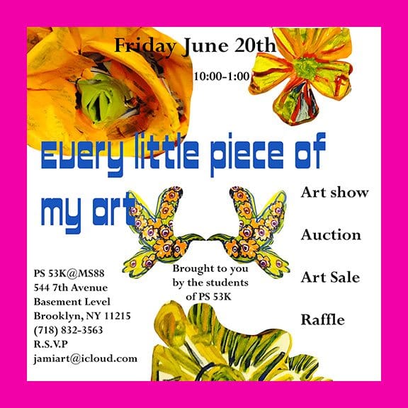 View & Buy Art By Local Students Tomorrow At PS 53K At MS 88