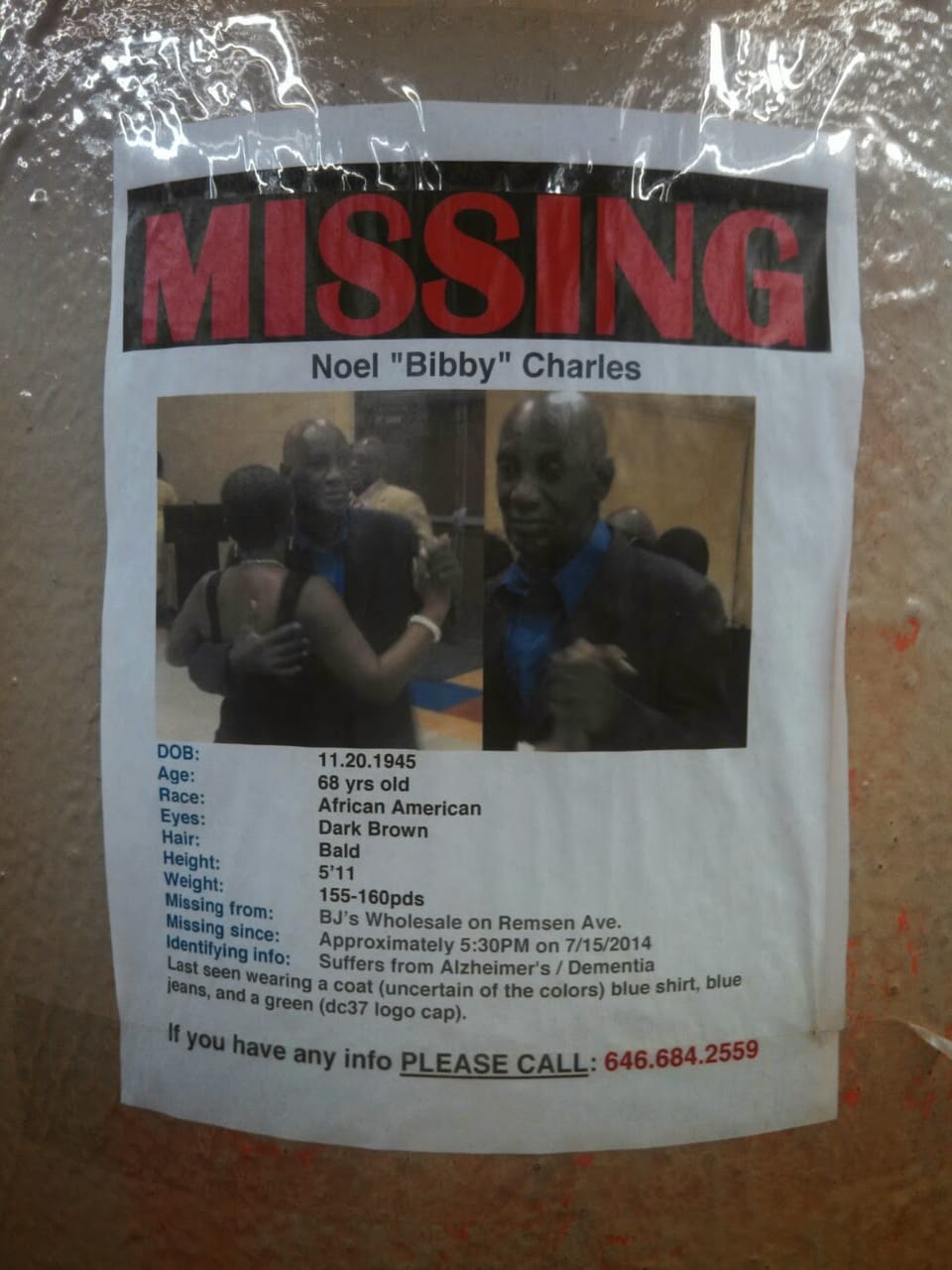 Updated: Noel ‘Bibby’ Charles Found Safe