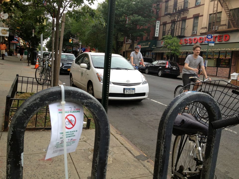 DOT Replacing Bike Racks In Park Slope For A Uniform Look