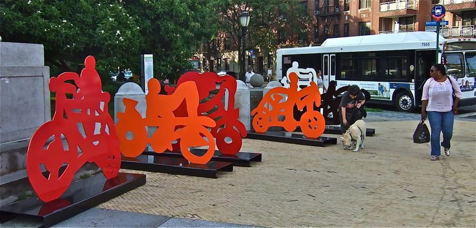 Las Bicicletas Art Exhibit Arrives At Bartel-Pritchard Square