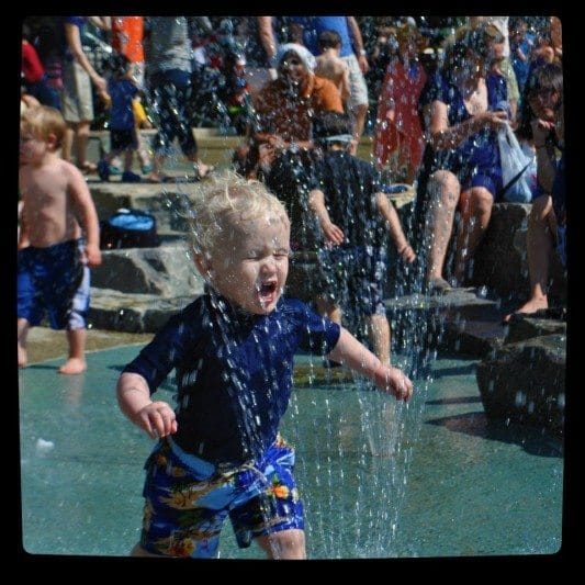 It’s Actually Hot Today! Cool Off With The Kids At Playground Sprinklers