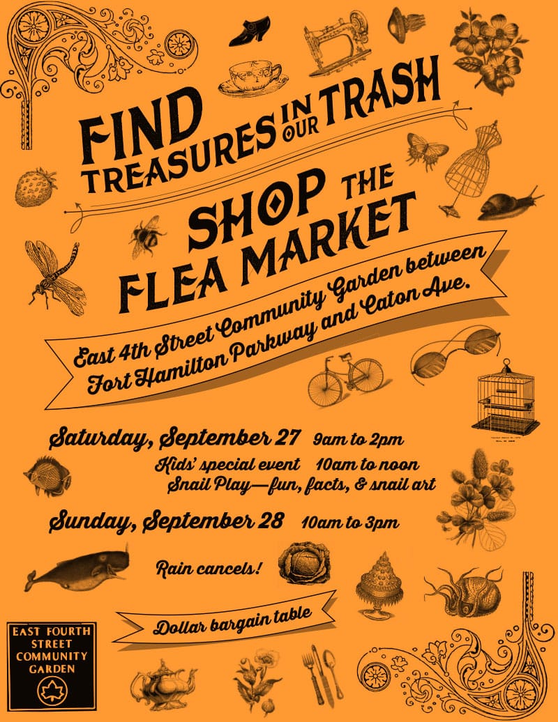 East 4th Street Community Garden Fall Flea Market To Offer Fabulous Finds