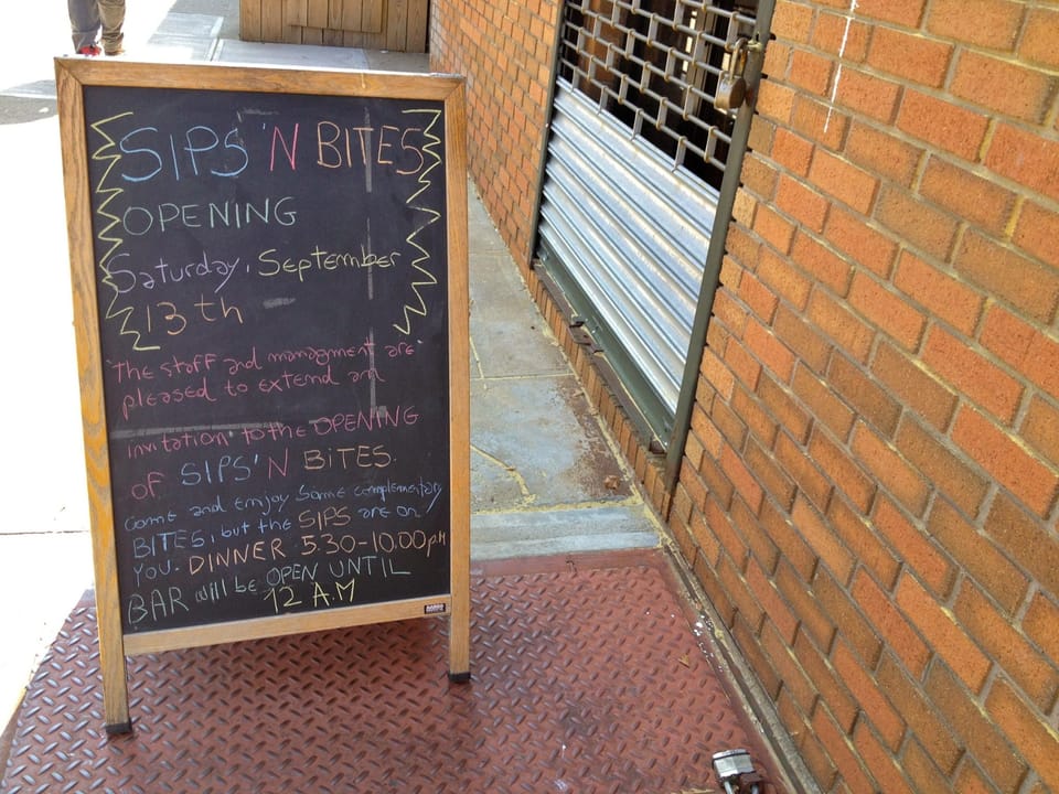 Sips ‘N Bites Opening Soon On Prospect & 7th