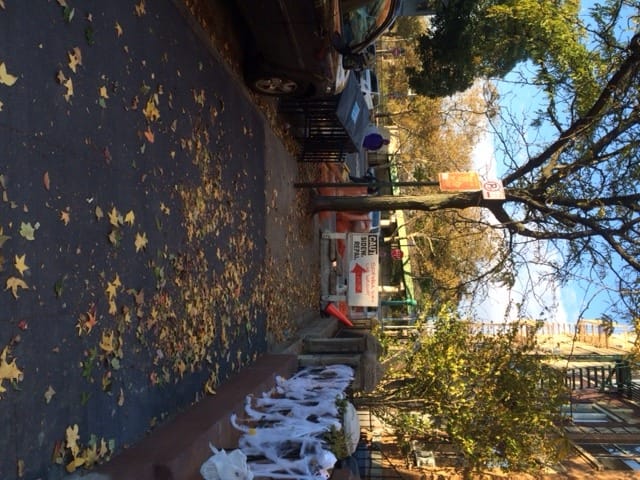 Sidewalk Being Fixed In Front Of Brooklyn Commune