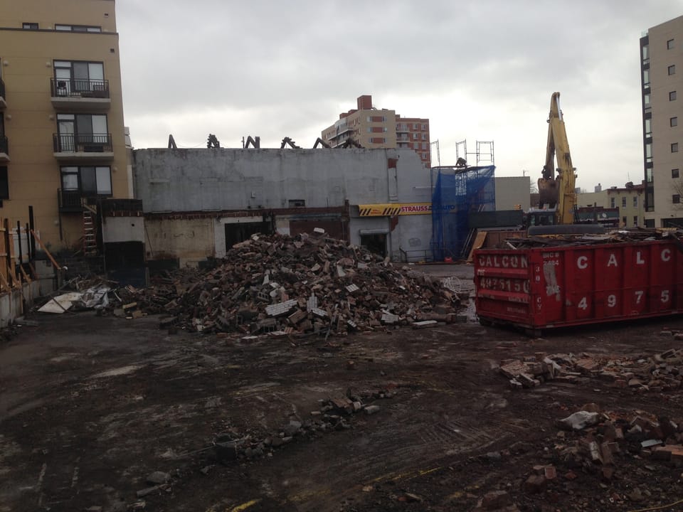 Demolition Underway At Former Strauss Building