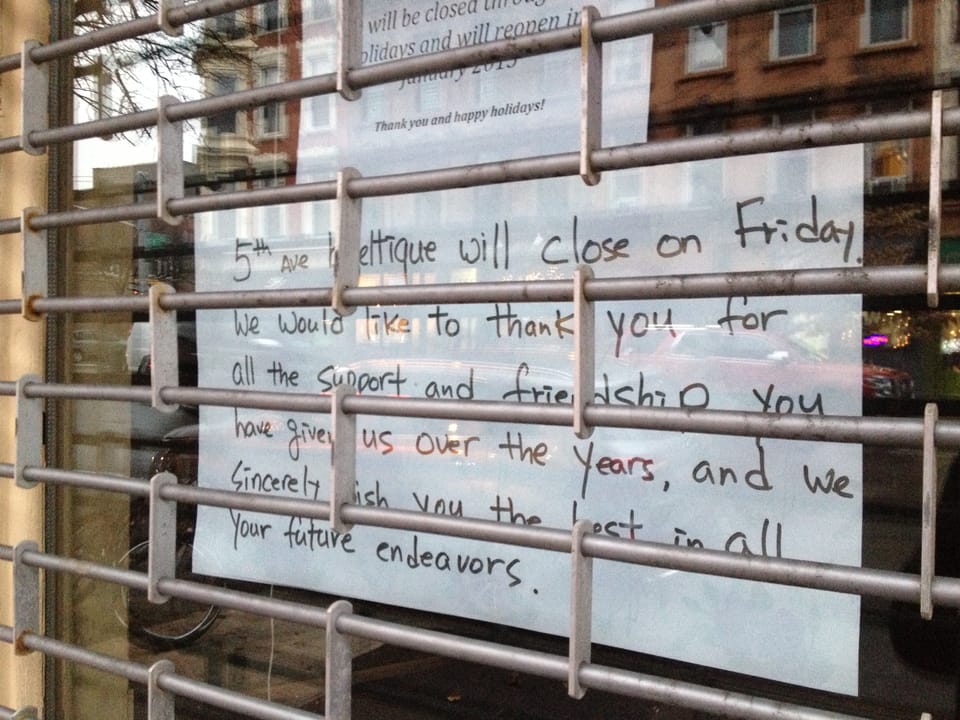 5th Avenue Bageltique Closed, To Reopen In New Year Under New Management