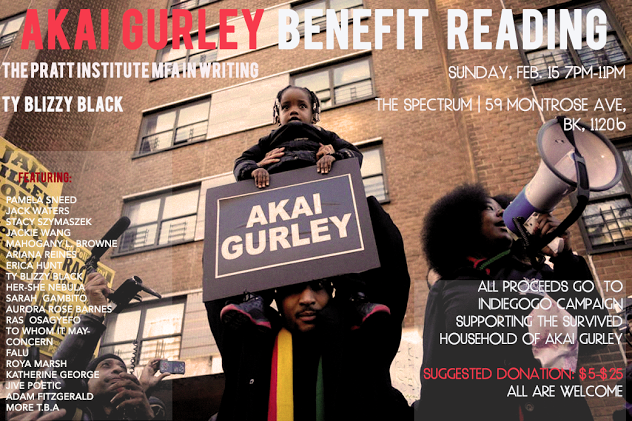 Pratt MFA Writing Students Organize Fundraiser For Akai Gurley Family