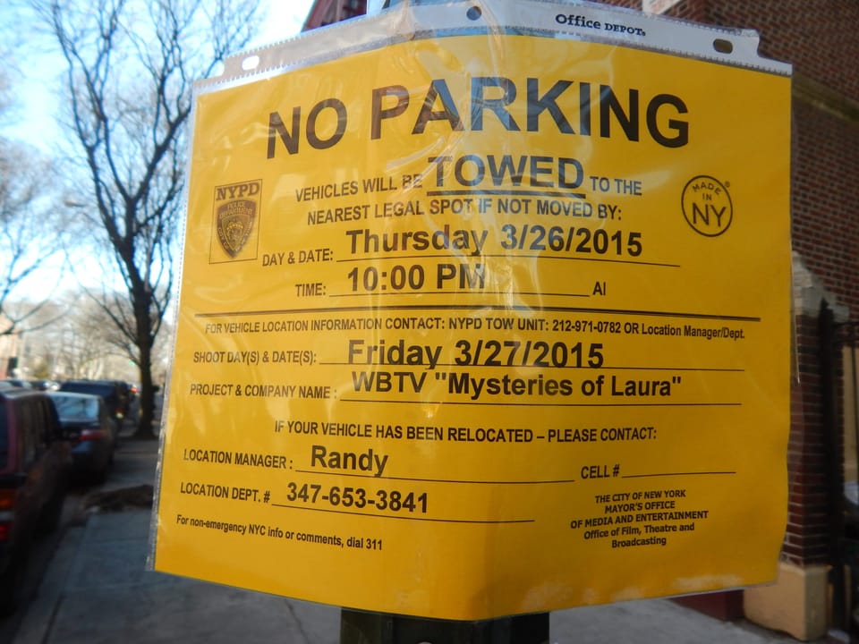 ‘The Mysteries Of Laura’ Will Film In Our Neighborhood Friday, March 27 — Move Your Cars By Tonight