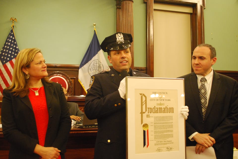 Local Cop Who Saved Drowning Teen In Florida Honored At City Hall