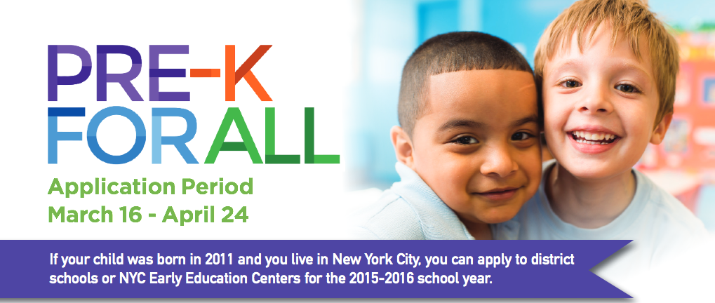 Pre-K Applications Are Now Open Through April 24